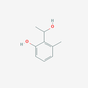 molecular formula C9H12O2 B13835028 2-(1-Hydroxyethyl)-3-methylphenol CAS No. 484016-51-5