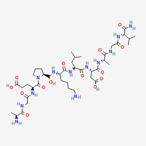 molecular formula C41H72N12O14 B13835045 Pneumadin, rat 