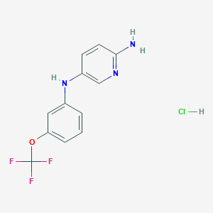 N5-[3-(trifluoromethoxy)phenyl]pyridine-2,5-diamine hydrochloride