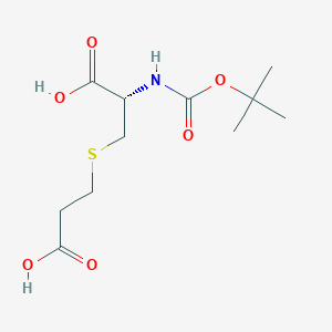 (2S)-3-(2-Carboxyethylsulfanyl)-2-[(2-methylpropan-2-yl)oxycarbonylamino]propanoic acid
