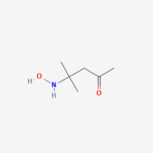 molecular formula C6H13NO2 B13835291 4-Hydroxylamino-4-methyl-2-pentanone 