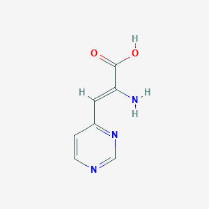 molecular formula C7H7N3O2 B138353 (Z)-2-Amino-3-(pyrimidin-4-yl)acrylic acid CAS No. 153690-05-2