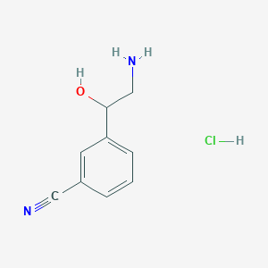3-(2-Amino-1-hydroxyethyl)benzonitrile hydrochloride