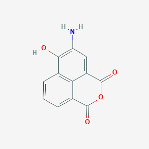 B138354 3-Amino-4-hydroxy-1,8-naphthalic anhydride CAS No. 134870-46-5