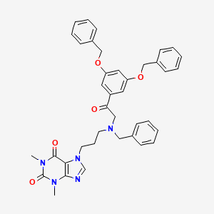 molecular formula C39H39N5O5 B13835443 2-Oxo Reproterol Tribenzyl 