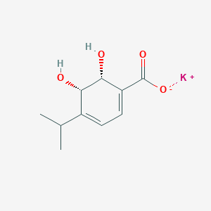 molecular formula C10H13KO4 B13835444 Potassium (5S,6R)-5,6-dihydroxy-4-isopropylcyclohexa-1,3-dienecarboxylate 