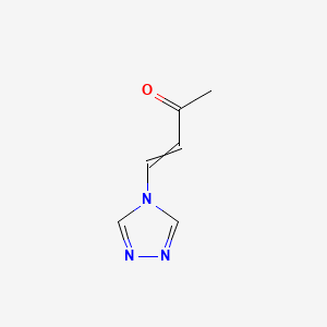 molecular formula C6H7N3O B13835465 4-(1,2,4-Triazol-4-yl)but-3-en-2-one 