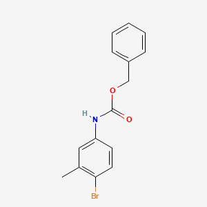 molecular formula C15H14BrNO2 B1383547 benzyl N-(4-bromo-3-methylphenyl)carbamate CAS No. 1246187-55-2