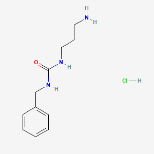B1383548 1-(3-Aminopropyl)-3-benzylurea hydrochloride CAS No. 1522395-54-5