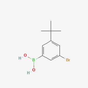molecular formula C10H14BBrO2 B1383564 3-Bromo-5-tert-butylphenylboronic acid CAS No. 1373881-94-7