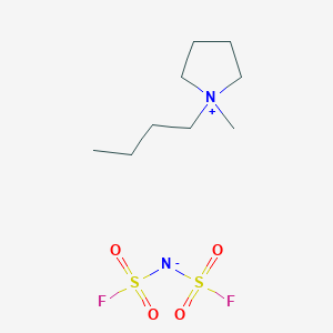 molecular formula C9H20F2N2O4S2 B1383567 1-Butyl-1-methylpyrrolidinium bis(fluorosulfonyl)imide CAS No. 1057745-51-3
