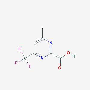 molecular formula C7H5F3N2O2 B1383569 4-Methyl-6-(trifluoromethyl)pyrimidine-2-carboxylic acid CAS No. 1379313-04-8
