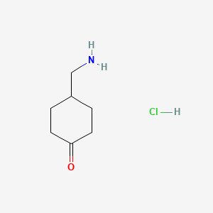 B1383575 4-(Aminomethyl)cyclohexanone HCl CAS No. 1205750-10-2