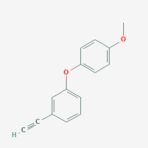 molecular formula C15H12O2 B138358 1-Ethynyl-3-(4-methoxyphenoxy)-benzene CAS No. 141580-94-1