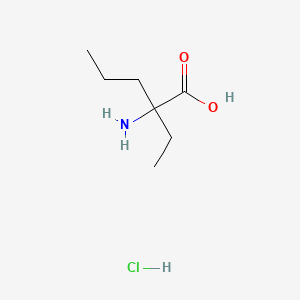 molecular formula C7H16ClNO2 B1383585 2-Amino-2-ethyl-pentanoic acid hydrochloride CAS No. 1129277-25-3