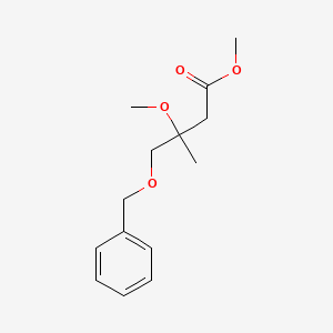 molecular formula C14H20O4 B13835965 3-Methyl-3-methyloxy-4-benzyloxy-butanoic Acid Methyl Ester 
