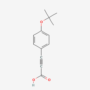 B1383604 3-[4-(Tert-butoxy)phenyl]prop-2-ynoic acid CAS No. 1417500-56-1