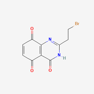 molecular formula C10H7BrN2O3 B13836067 2-(2-bromoethyl)-3H-quinazoline-4,5,8-trione 