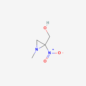 molecular formula C4H8N2O3 B13836077 (1-Methyl-2-nitroaziridin-2-yl)methanol 