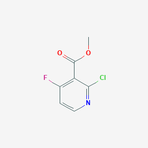 molecular formula C7H5ClFNO2 B1383608 Methyl 2-chloro-4-fluoropyridine-3-carboxylate CAS No. 1805523-13-0