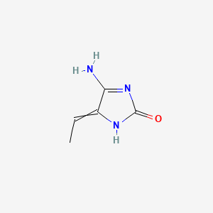molecular formula C5H7N3O B13836303 4-Amino-5-ethylideneimidazol-2-one 