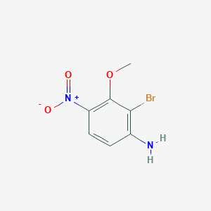 molecular formula C7H7BrN2O3 B1383650 2-Bromo-3-methoxy-4-nitroaniline CAS No. 2060024-15-7