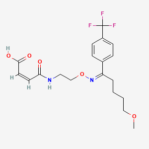 molecular formula C19H23F3N2O5 B13836553 Fluvoxamine Maleic Acid Monoamide (Fluvoxamine Maleate Impurity) 