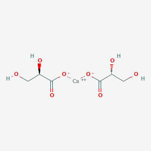 molecular formula C6H10CaO8 B13836602 D-(+)-Glyceric acid hemicalcium salt 