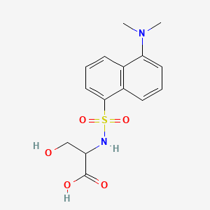 molecular formula C15H18N2O5S B13836683 Dansyl-l-serine 