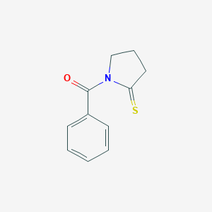 molecular formula C11H11NOS B138368 1-Benzoylpyrrolidine-2-thione CAS No. 147354-42-5