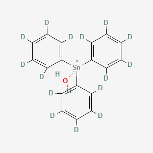 molecular formula C18H17OSn B13836814 Triphenyltin Hydroxide-d15 