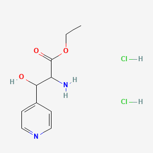 Ethyl 2-amino-3-hydroxy-3-(pyridin-4-yl)propanoate dihydrochloride