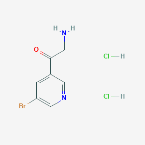 2-Amino-1-(5-bromopyridin-3-yl)ethan-1-one dihydrochloride