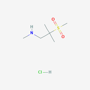 (2-Methanesulfonyl-2-methylpropyl)(methyl)amine hydrochloride
