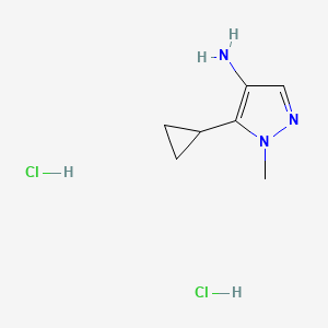 5-cyclopropyl-1-methyl-1H-pyrazol-4-amine dihydrochloride