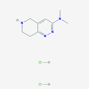 N,N-dimethyl-5H,6H,7H,8H-pyrido[4,3-c]pyridazin-3-amine dihydrochloride