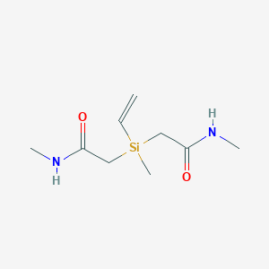 molecular formula C9H18N2O2Si B13837056 N,N-(Vinylsilylene)bis(N-methylacetamide) 