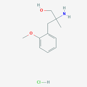 2-Amino-3-(2-methoxyphenyl)-2-methylpropan-1-ol hydrochloride