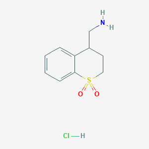 4-(aminomethyl)-3,4-dihydro-2H-1lambda6-benzothiopyran-1,1-dione hydrochloride