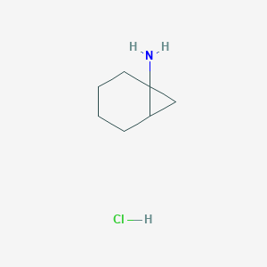 molecular formula C7H14ClN B1383717 Bicyclo[4.1.0]heptan-1-amine hydrochloride CAS No. 2059941-89-6