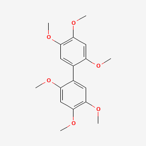 molecular formula C18H22O6 B13837227 2,2',4,4',5,5'-Hexamethoxybiphenyl CAS No. 1702-67-6