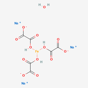 molecular formula C6H5FeNa3O13 B13837235 Trisodium;2-hydroxy-2-oxoacetate;iron;hydrate 