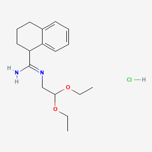 molecular formula C17H27ClN2O2 B13837251 N-(2,2-Diethoxyethyl)-1,2,3,4-tetrahydronaphthalene-1-carboximidamide Hydrochloride 
