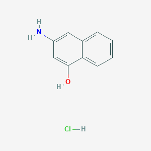 molecular formula C10H10ClNO B1383727 3-Aminonaphthalen-1-ol hydrochloride CAS No. 90923-78-7