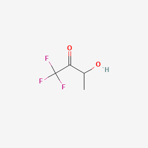 molecular formula C4H5F3O2 B13837388 1,1,1-Trifluoro-3-hydroxybutan-2-one 