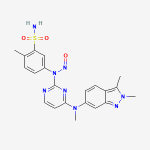 molecular formula C21H22N8O3S B13837426 N-Nitrosopazopanib 