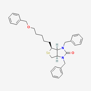 molecular formula C31H36N2O2Se B13837491 N,N,O-Tribenzyl-hexahydro-2-oxo-1H-selenolo[3,4-d]imidazole-5-pentanol 