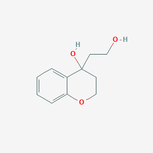 molecular formula C11H14O3 B1383760 4-(2-hydroxyethyl)-3,4-dihydro-2H-1-benzopyran-4-ol CAS No. 1622089-99-9