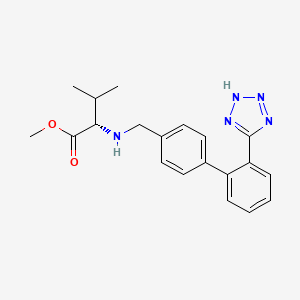 molecular formula C20H23N5O2 B13837618 N-[[2'-(2H-Tetrazol-5-yl)[1,1'-biphenyl]-4-yl]methyl]-L-valine methyl ester 