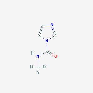 molecular formula C5H7N3O B13837630 N-Methyl-D3-carbamoylimidazole 
